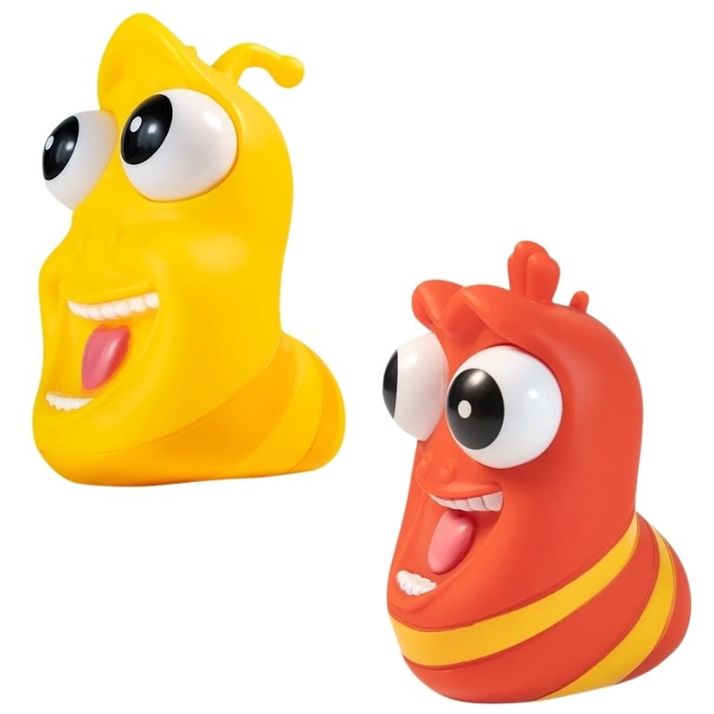 Đồ chơi bóp mắt hoạt hình larva