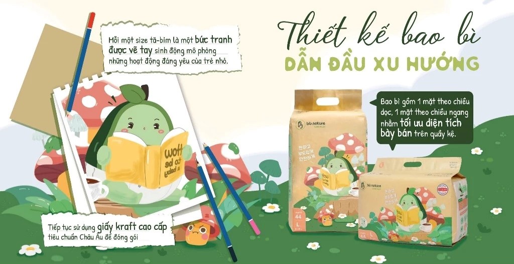 Bỉm - Tã dán BB Nature Care Plus
