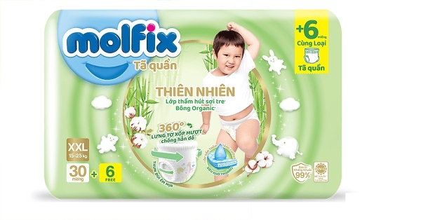  Tã quần Molfix cho bé size XXL