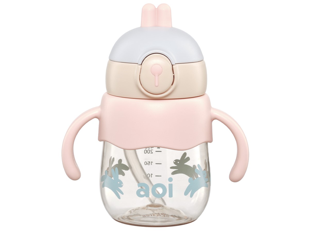 Bình nước Aoi Bunny màu hồng 450ml