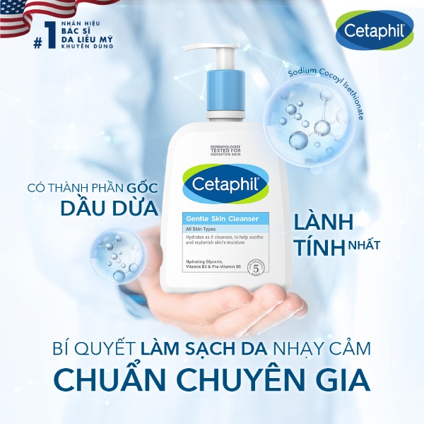  Cetaphil - Thương hiệu chăm sóc da được bác sĩ da liễu khuyên dùng số #1