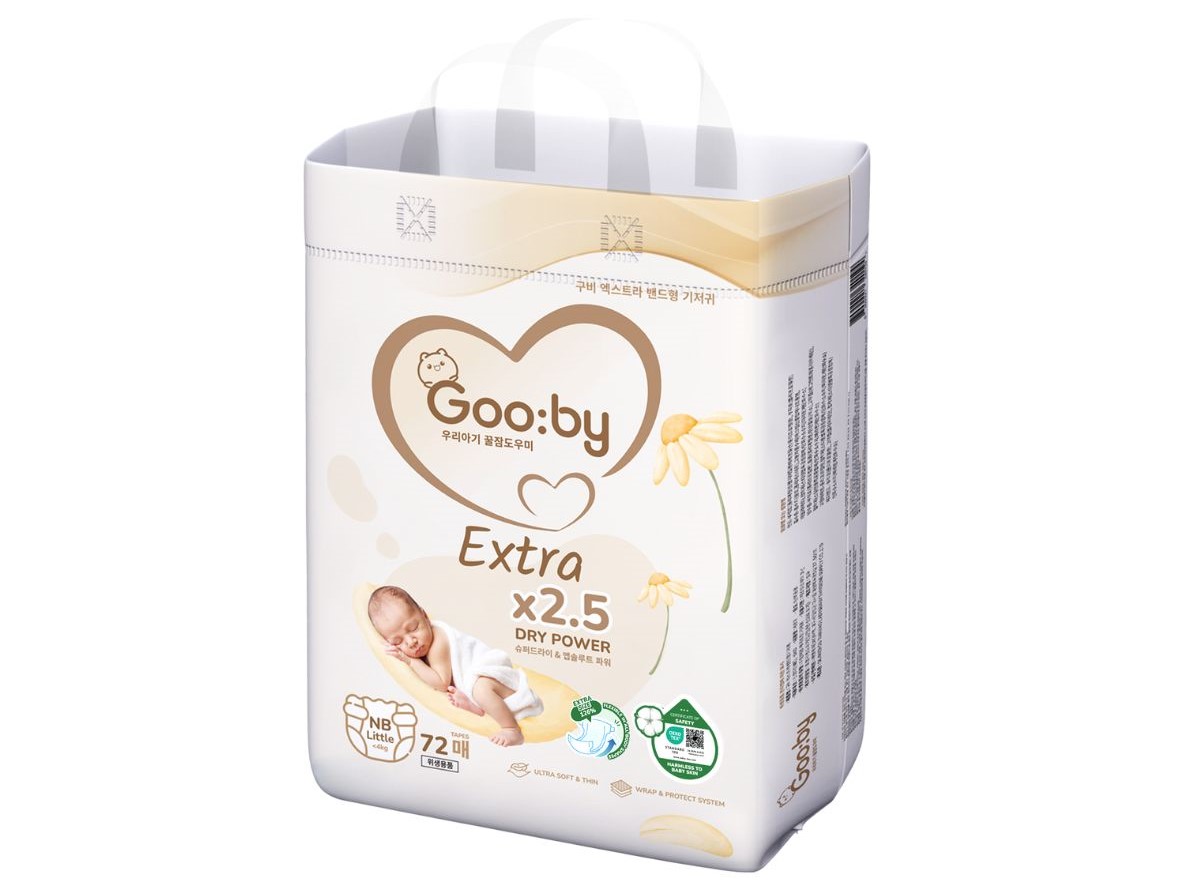  Bỉm - Tã dán Gooby Extra size Newborn Little 72 miếng (Dưới 4kg)
