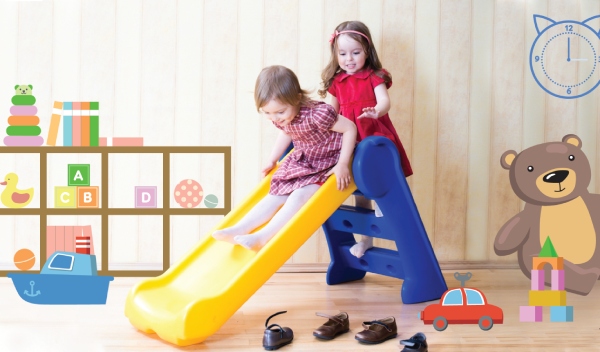  Cầu trượt cho trẻ em cần có bề mặt mịn, không có đinh vít gồ ghề