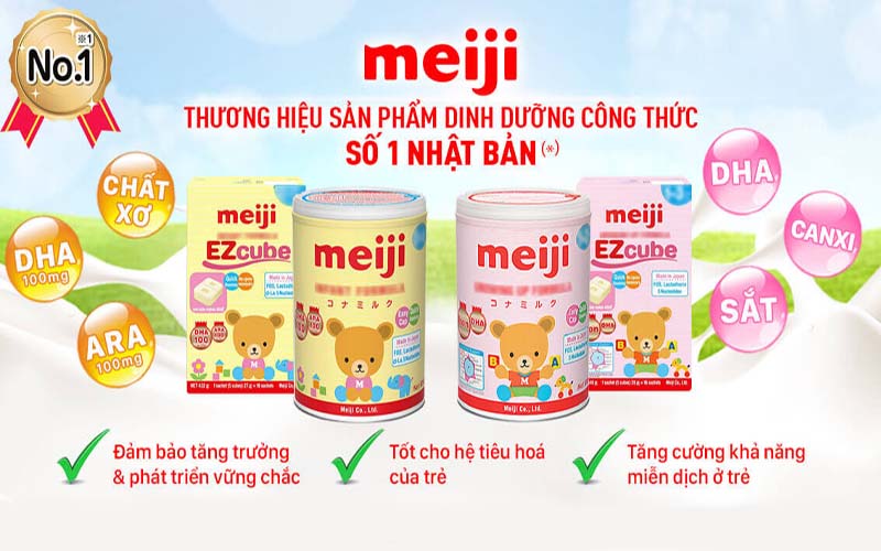 sữa meiji cho bé