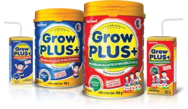 Sữa GrowPLUS+ đỏ hỗ trợ bé tăng cân mạnh khỏe
