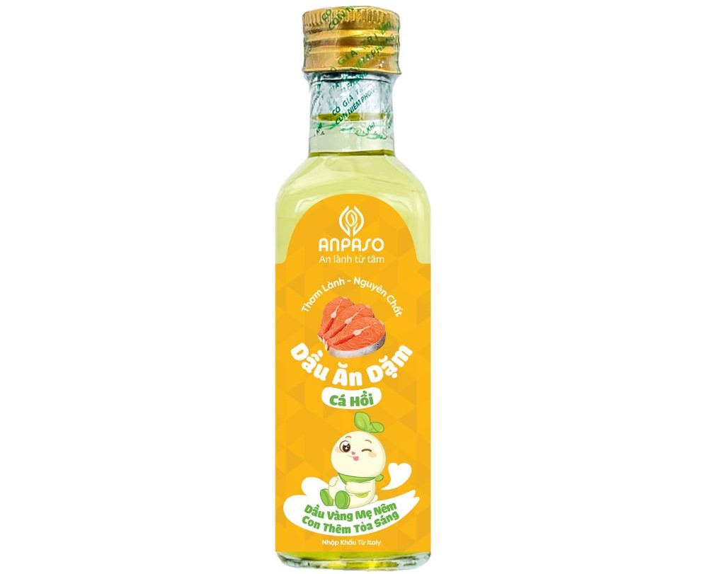 Dầu ăn dặm cho bé Anpaso cá hồi 100ml