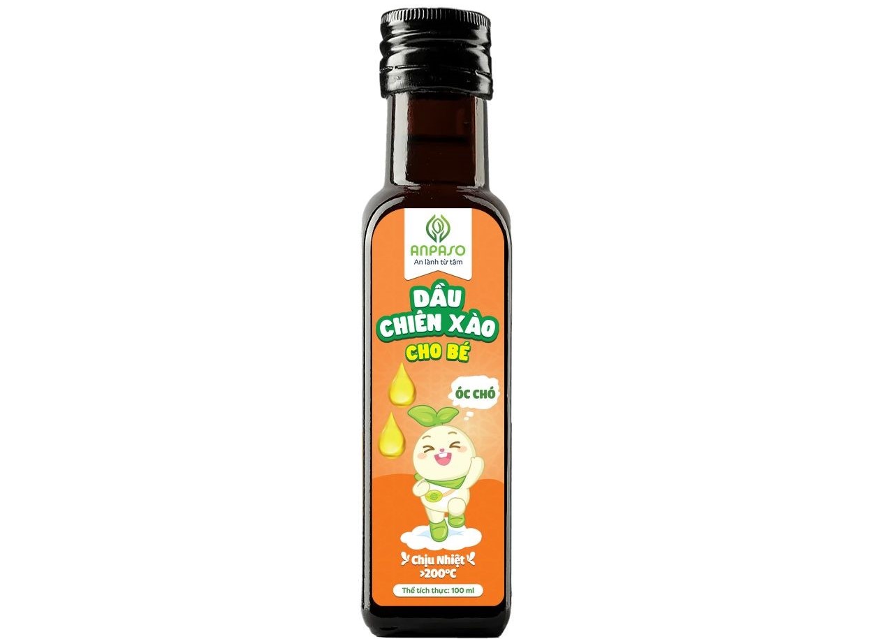 Dầu chiên xào cho bé Anpaso óc chó 100ml