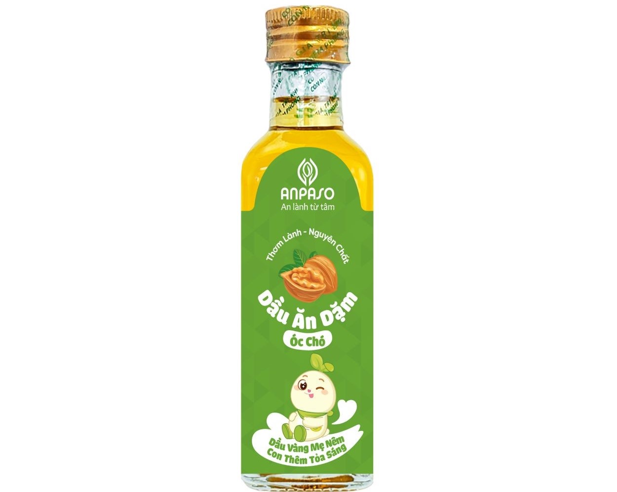 Dầu ăn dặm cho bé Anpaso óc chó 100ml