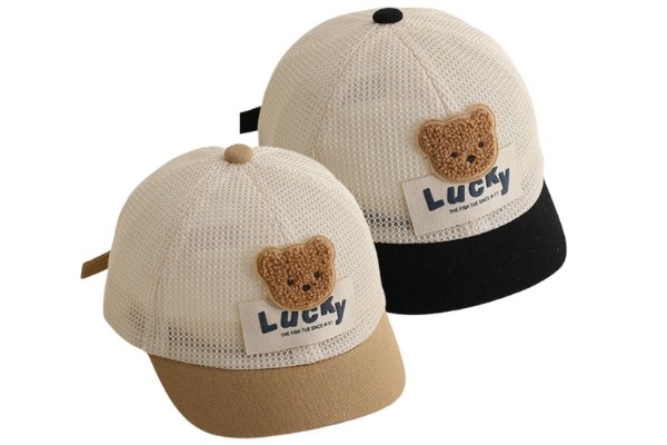 Mũ lưỡi trai cho bé lưới gấu Lucky thoáng mát