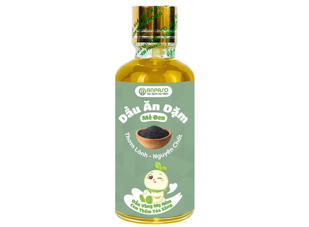 Dầu ăn dặm cho bé Anpaso mè đen 50ml