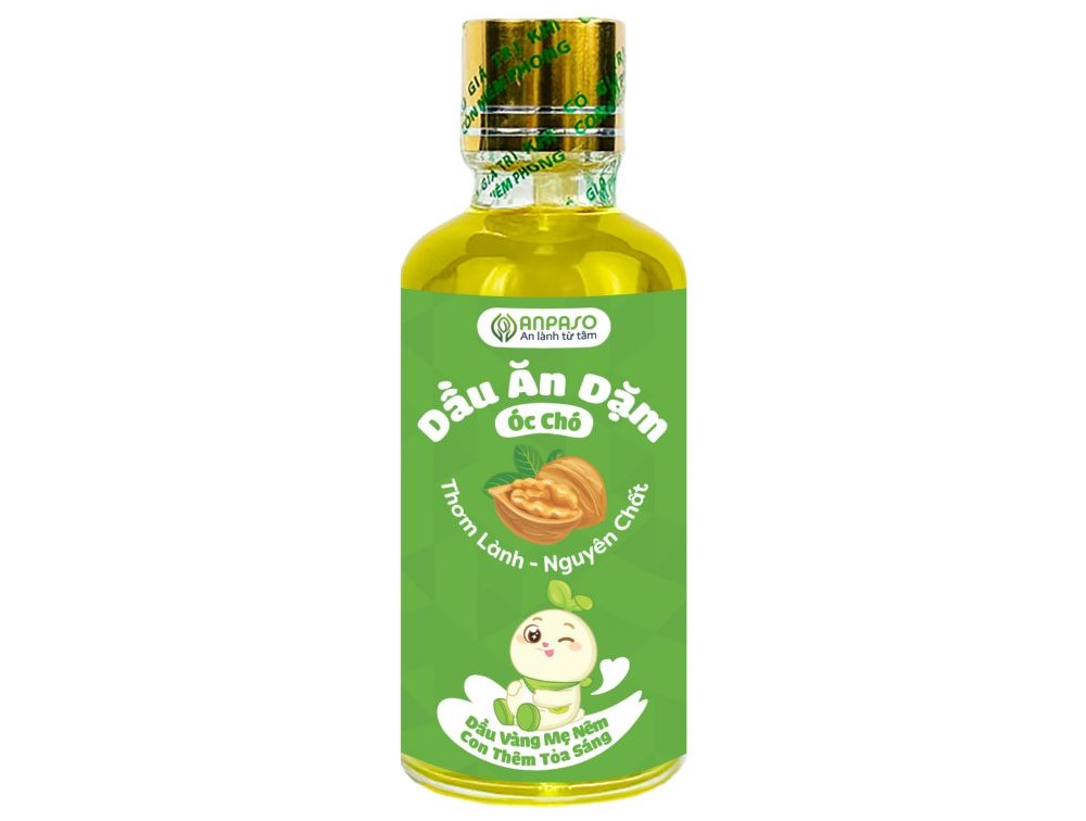 Dầu ăn dặm cho bé Anpaso óc chó 50ml