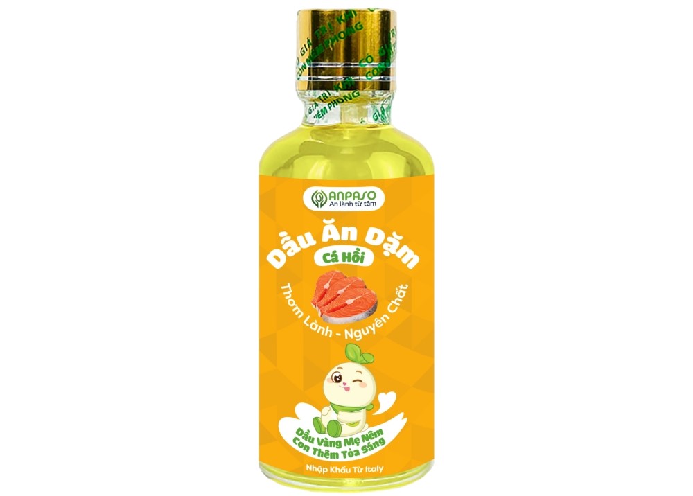 Dầu ăn dặm cho bé Anpaso cá hồi 50ml