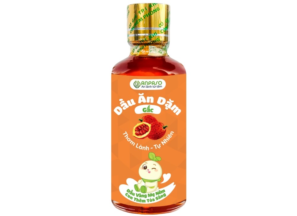 Dầu ăn dặm cho bé Anpaso gấc 50ml