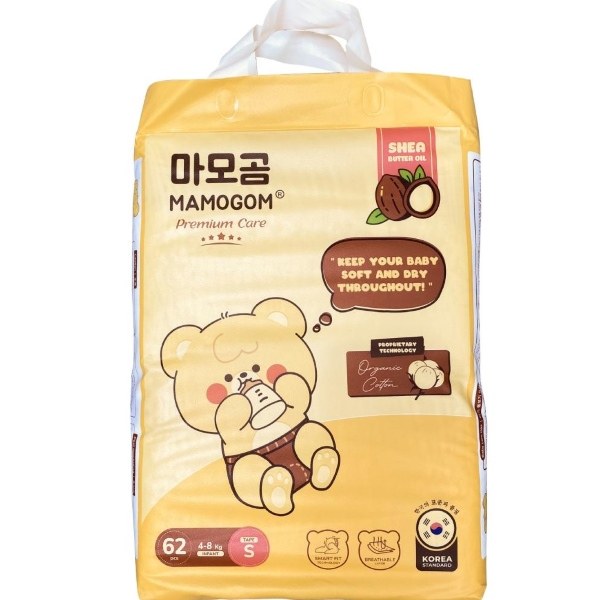 Bỉm - tã dán Mamogom thoáng khí - thấm hút tốt