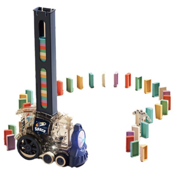 Bộ đồ chơi tàu hoả xếp domino tự động