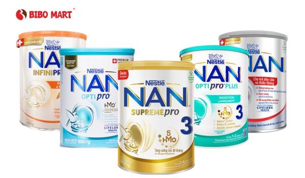 Các loại sữa Nan phổ biến trên thị trường