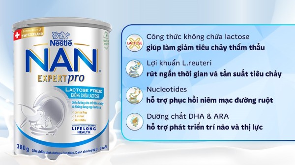Sữa Nan Free Lactose hỗ trợ sự phát triển toàn diện của bé