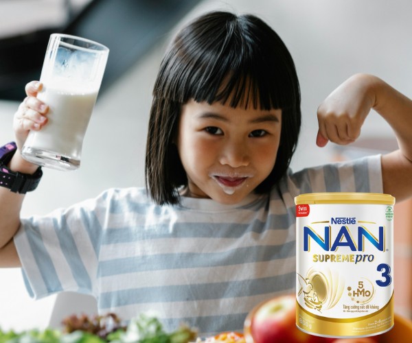 Hướng dẫn pha sữa Nan Supreme Pro số 3 cho trẻ từ 2 - 6 tuổi