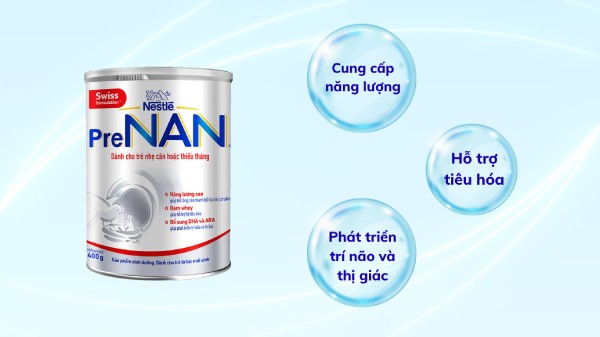 Công dụng nổi bật của sữa Nan dành cho trẻ nhẹ cân và sinh non