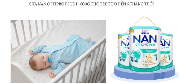 Sữa phù hợp cho trẻ sơ sinh đến 6 tháng tuổi