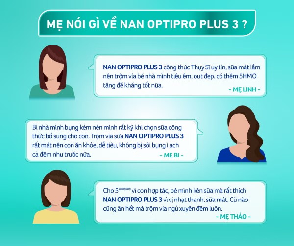 Nhận xét của người dùng về sữa Nan Optipro Plus số 3