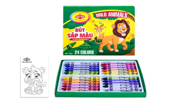 Bút sáp 24 màu cho bé