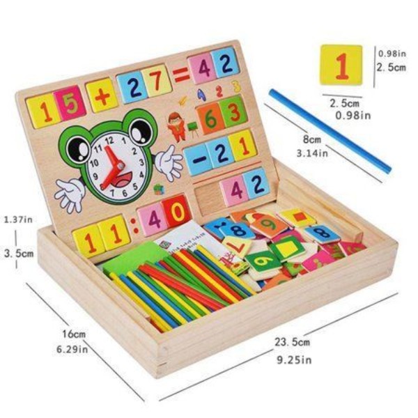 Bảng gỗ có que tính giúp bé học nhanh hơn trong giờ toán