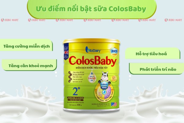 Ưu điểm nổi bật sữa ColosBaby