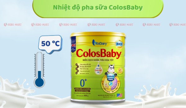Nhiệt độ pha sữa chuẩn cho bé