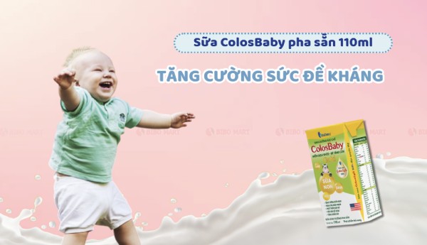 Sữa hộp pha sẵn ColosBaby hỗ trợ tăng cường sức đề kháng tự nhiên