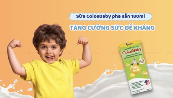 Sữa ColosBaby 180ml giúp bé cải thiện sức đề kháng tự nhiên