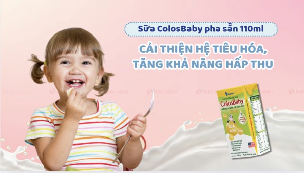 Sữa ColosBaby 110ml giúp bé tiêu hóa tốt hơn
