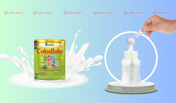 Cách pha sữa ColosBaby D3K2 số 2 cho bé trên 2 tuổi