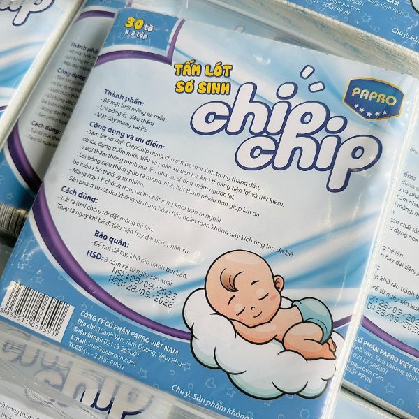 Miếng lót Chipchip siêu thấm chống tràn hiệu quả cho bé