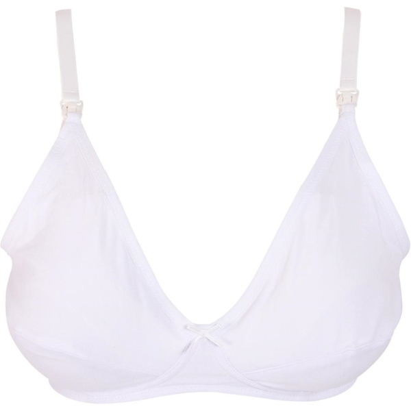 Áo ngực cho con bú Charm chất liệu vải cotton trắng