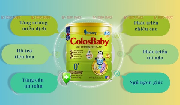 Công dụng nổi bật của sữa ColosBaby Bio Gold 0+ 