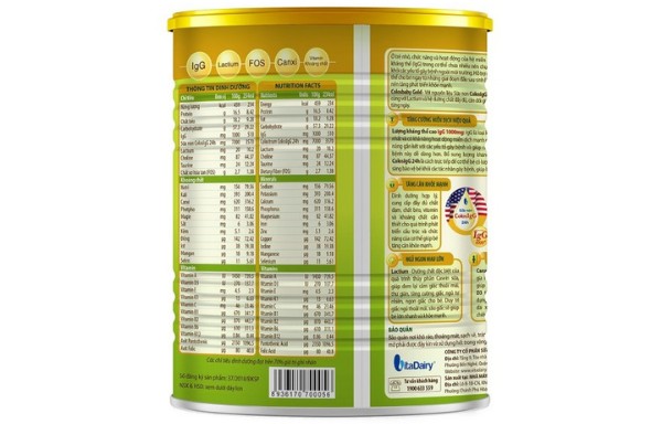 Thành phần của sữa ColosBaby Gold 0+ 400g