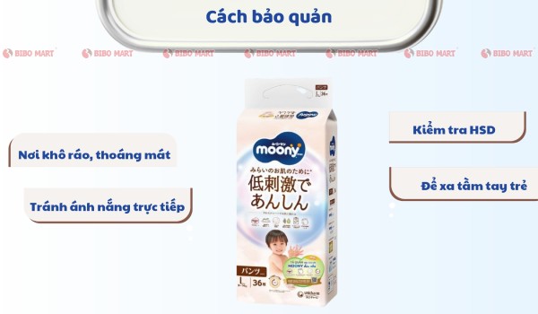 Cách bảo quản tã Moony