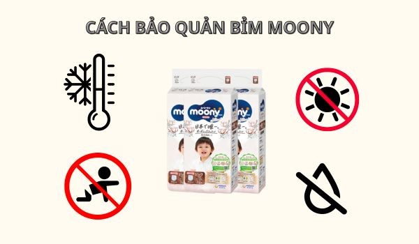 Cách bảo quản bỉm Moony