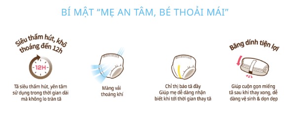 Bỉm Natural XL khả năng thấm hút vượt trội