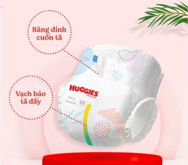 Tích hợp vạch báo tã đầy và băng dính dán tã