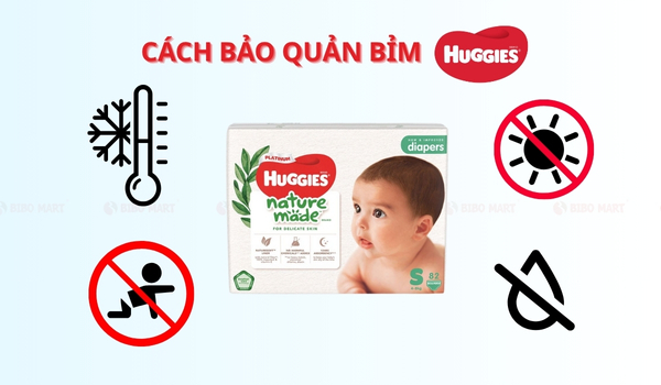Cách bảo quản bỉm Huggies