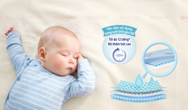 Tã dán Huggies Platinum size S thoáng vượt trội đến 12 tiếng
