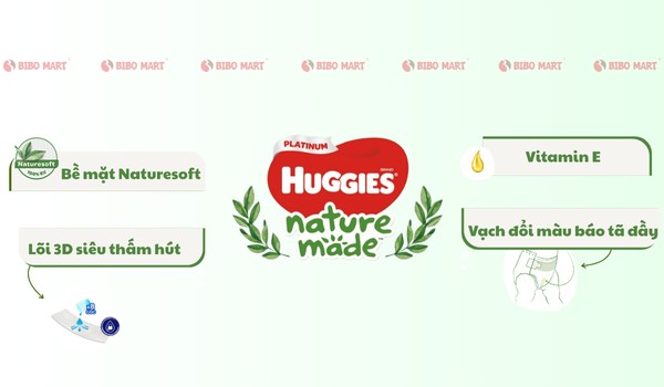 Ưu điểm nổi bật bỉm quần Huggies Nature Made size L
