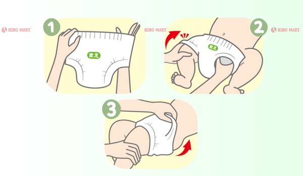 Hướng dẫn mặc tã Huggies Platinum cho bé