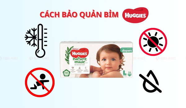 Cách bảo quản bỉm Huggies
