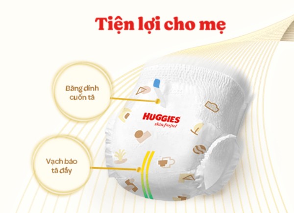Vạch báo tã đầy giúp tiện lợi hơn trong theo dõi tình trạng của bỉm
