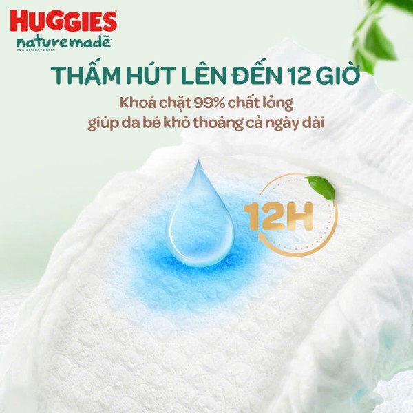 Tã quần Huggies Nature Made với khả năng thấm hút vượt trội