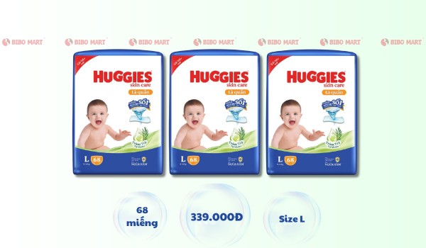 Giá bỉm Huggies size L
