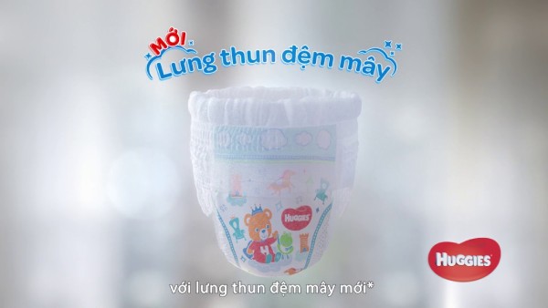 Bỉm quần Huggies với thun co giãn 